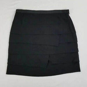 Sharagano Size 10 Ruffle Lined Skirt Zip Closure